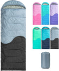 Sleeping Bag - 3 Seasons for Adults Kids Boys Girls Camping Hiking - Warm Cold Weather Lightweight Portable with Compression Bag for Backpacking in Spring, Summer, Fall and Winter