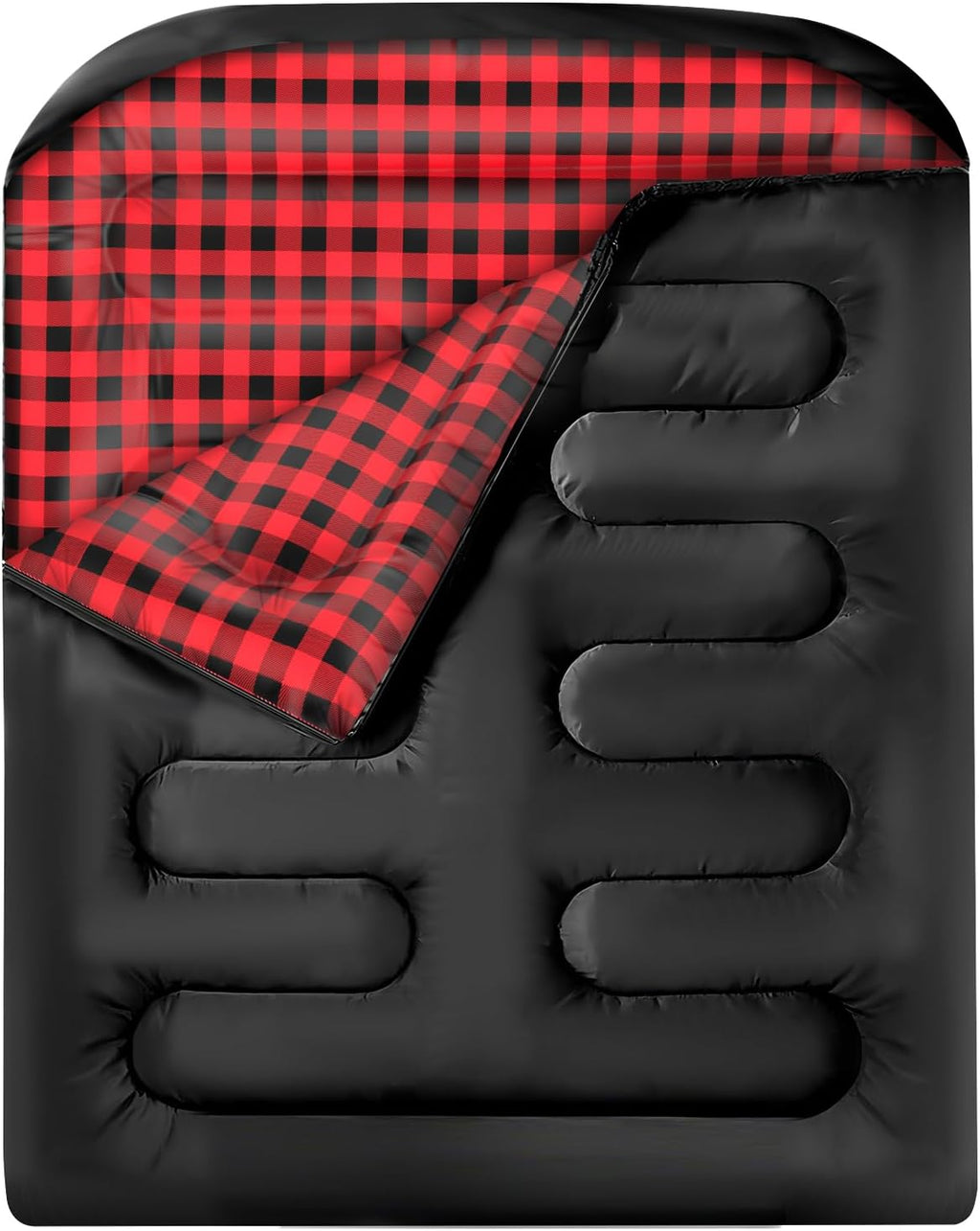 Double Sleeping Bags for Adults, Queen Size 2 Person All Season for Warm & Cold Weather Backcountry Ski Skins | Fits Kids 10-12 - Lightweight & Waterproof Camping Essentials for Hiking, Backpacking