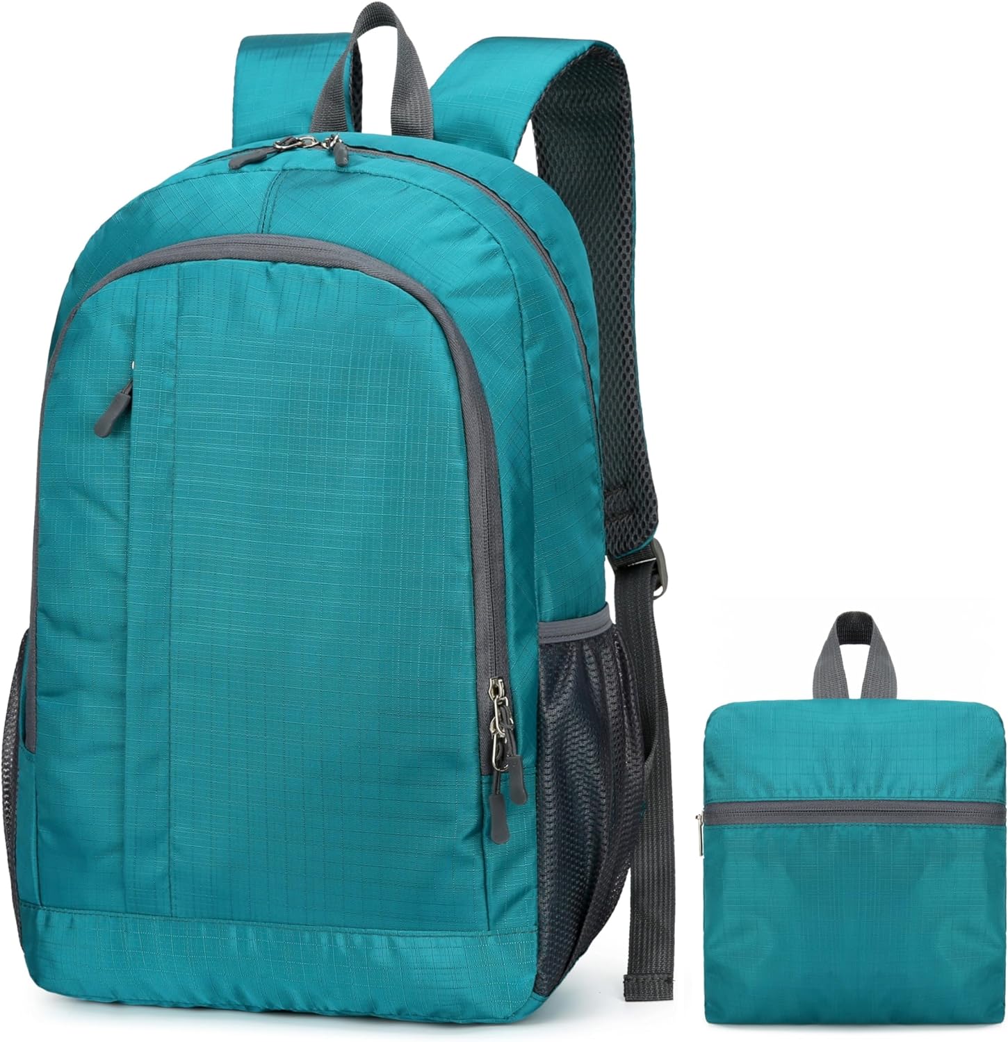 Ultra Lightweight-Packable-Hiking-Backpack Foldable Travel Camping Daypack Casual Outdoor Water-resistant 25L Backpacks (Lake Blue)